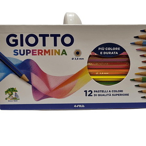 Lapices de Madera Giotto Supermina 12 colores