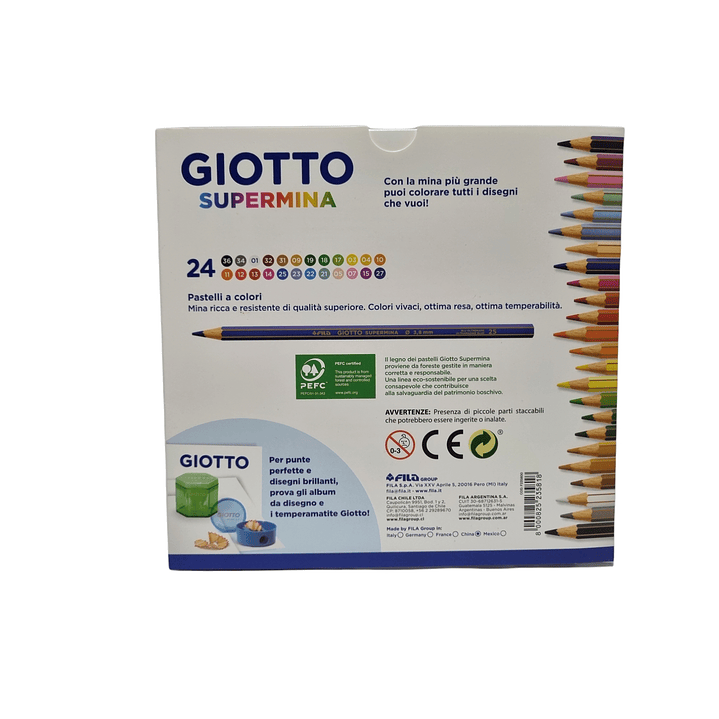 Lapices De Madera Giotto Supermina 24 Colores 2
