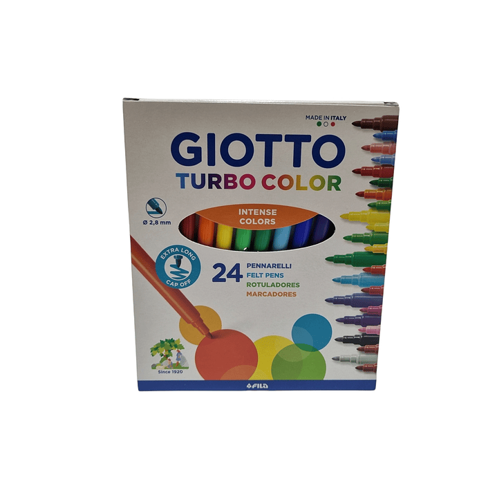 Lapices Scripto-Marcador Fino Giotto Turbo Color 24 colores 1