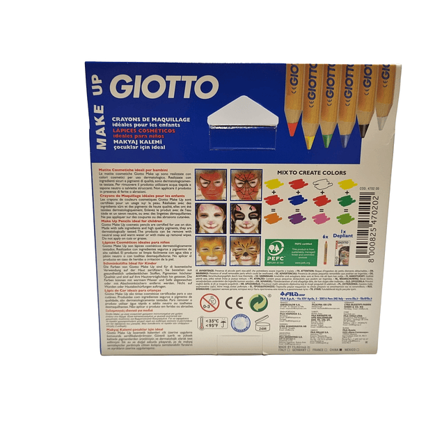 Lapices Pintacarita - Giotto make up 6 Colores