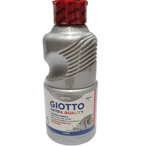 Tempera Metálica Plateada Giotto 250ml