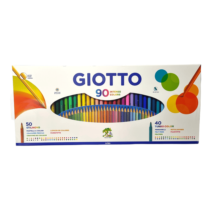 Pack 90 Lápices Giotto 50 Stilnovo + 40 turbocolor 1