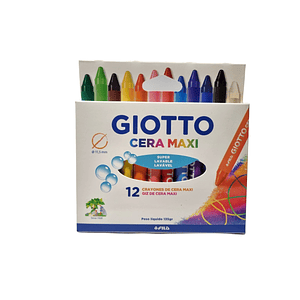 Lápices Giotto Cera Maxi 12 colores