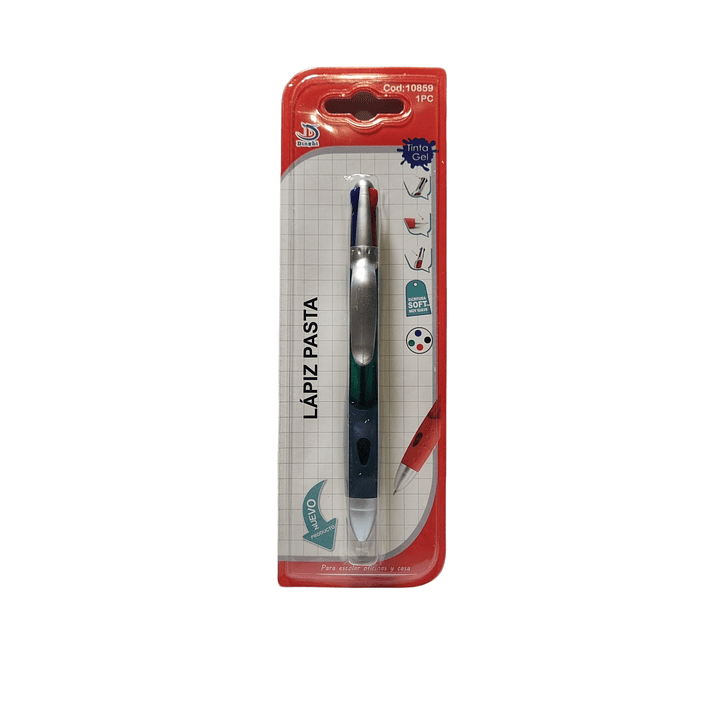 Lápiz Pasta 4 Colores En 1 1