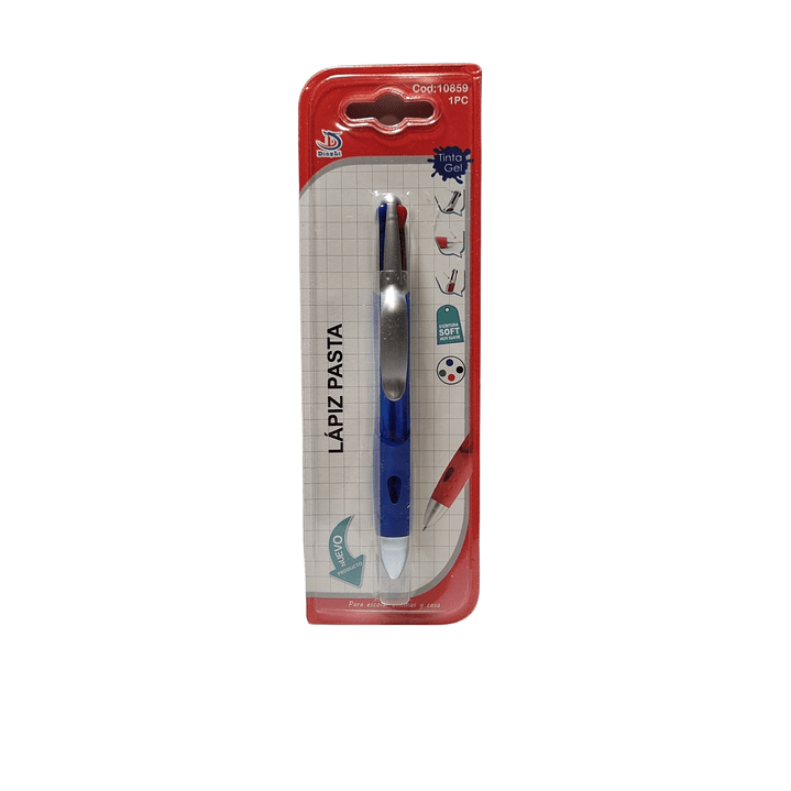 Lápiz Pasta 4 Colores En 1 4