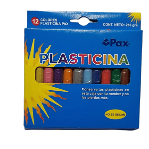 Plasticina PAX 12 Colores
