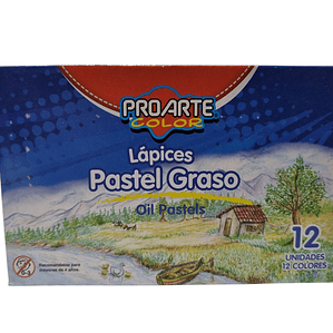 Lapices pastel Graso Proarte 12 Colores