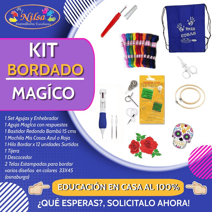 Kit de Bordado con Aguja Magica / Nilsa 7