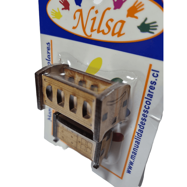 Pack dormitorio Bebe para maqueta Corte laser /Nilsa