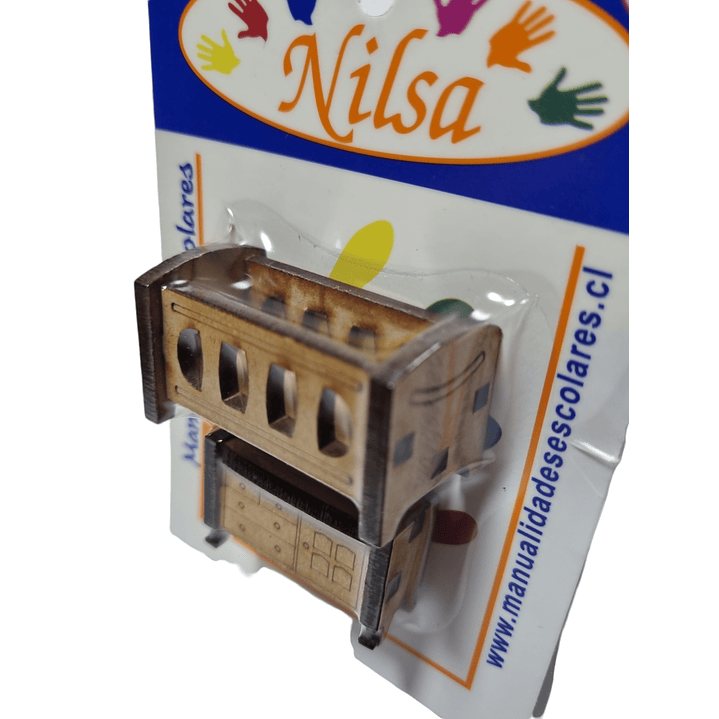 Pack dormitorio Bebe para maqueta Corte laser /Nilsa 2