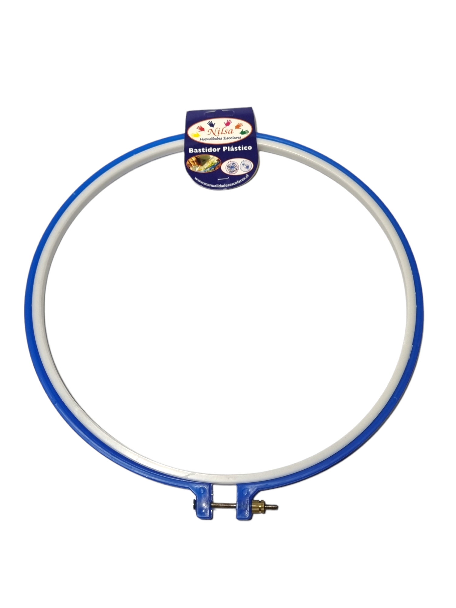Bastidor para bordar 29cm plástico /Nilsa