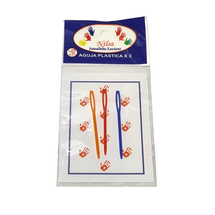 Pack 3 Agujas de lana plasticas /Nilsa 2