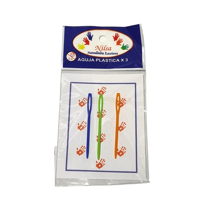 Pack 3 Agujas de lana plasticas /Nilsa 3