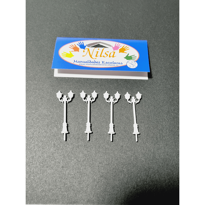 Pack 4 Luminaria de plaza para maqueta /Nilsa 1