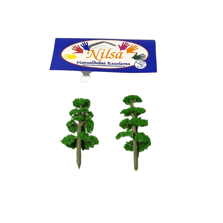Pack 2 Arboles verdes para maqueta /Nilsa 1