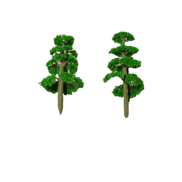 Pack 2 Arboles verdes para maqueta /Nilsa 2