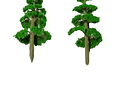 Pack 2 Arboles verdes para maqueta /Nilsa