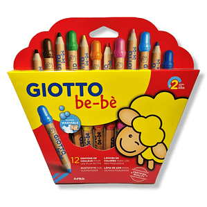 Lapices De colores Madera Giotto Bebe - 12 Colores