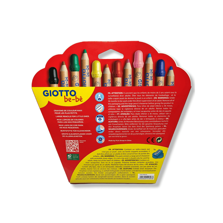 Lapices De colores Madera Giotto Bebe - 12 Colores 2
