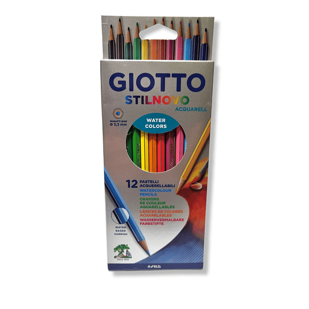 Lapices Giotto Stilnovo Acuarelable 12 colores