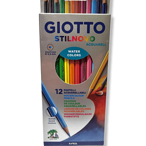Lapices Giotto Stilnovo Acuarelable 12 colores