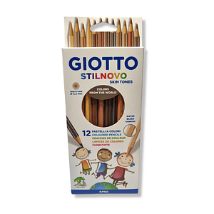 Lapices color piel -skin tone - Giotto Stilnovo 12 colores