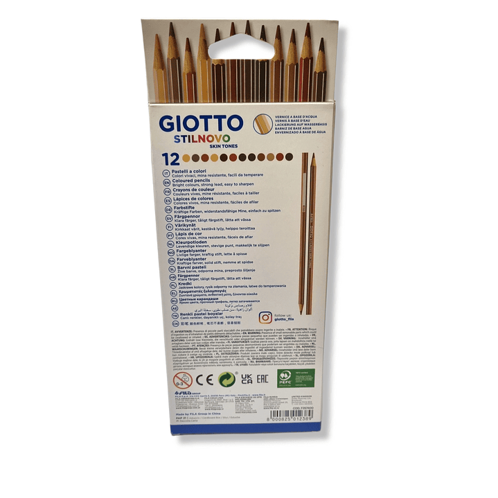 Lapices color piel -skin tone - Giotto Stilnovo 12 colores 2