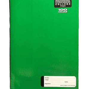 Cuaderno College Croquis 100Hjs. Proarte
