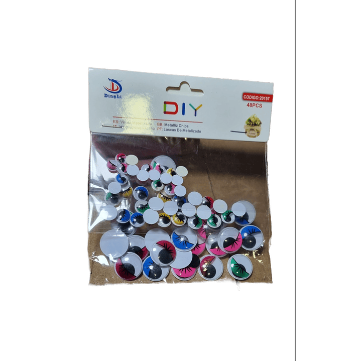 Pack 30 pares de ojos locos Colores surtidos 1