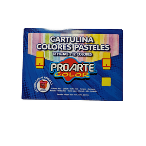 Block de Cartulina Colores pasteles Proarte