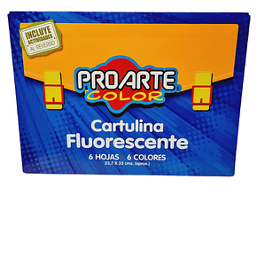 Block de Cartulina Fluorecente Proarte