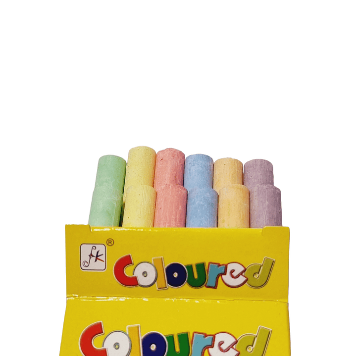 Caja 12 Tizas de Colores 