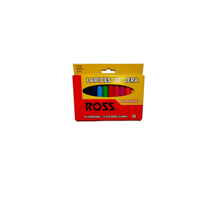 Lapices Cera 12 Colores / Crayones Ross 1