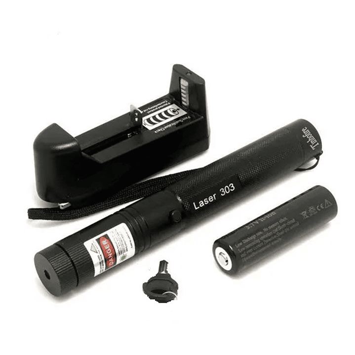 Puntero Laser Verde Astronómico Batería 6800Mah + Llave 2