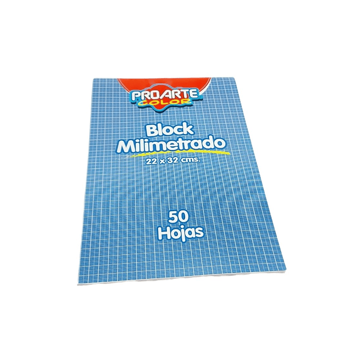 Block Milimetrado Proarte 22x32Cms. 50 Hojas. 2