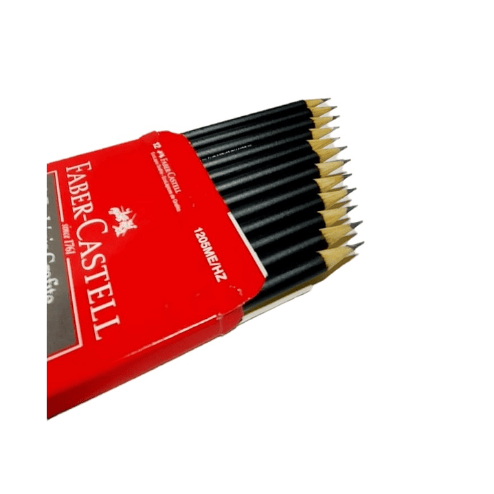 Pack 12 Lápices Grafito N°2 HB Redondo Faber-Castell 1