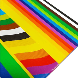 Papel Lustre 10x10 Torre 24 colores