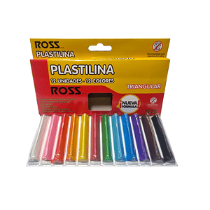 Plasticina - Plastilina Ross 12 Colores Triangular