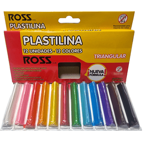 Plasticina - Plastilina Ross 12 Colores Triangular