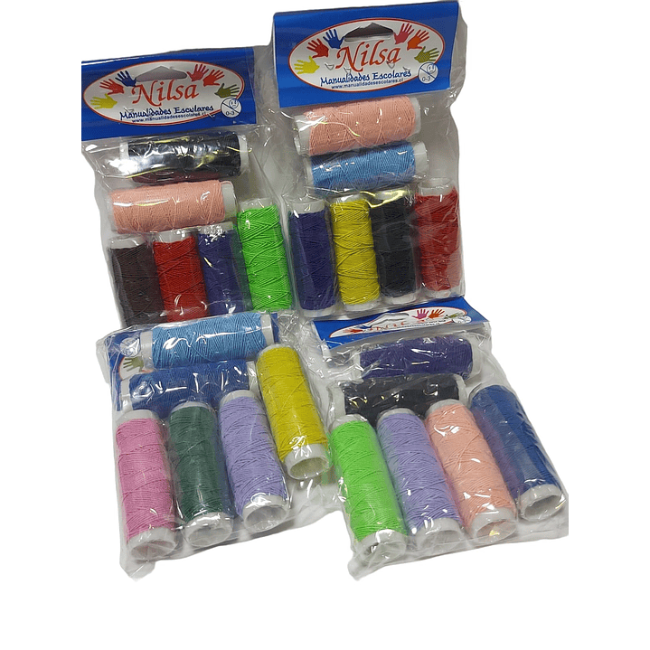 Pack 6 Hilo elástico 10 Metros Cada uno /Nilsa 6