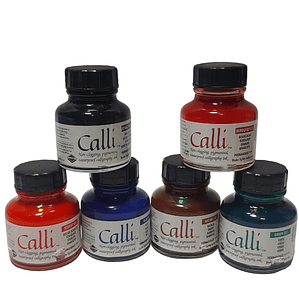 Pack 6 Tintas para Caligrafía Prueba de Agua - Calli