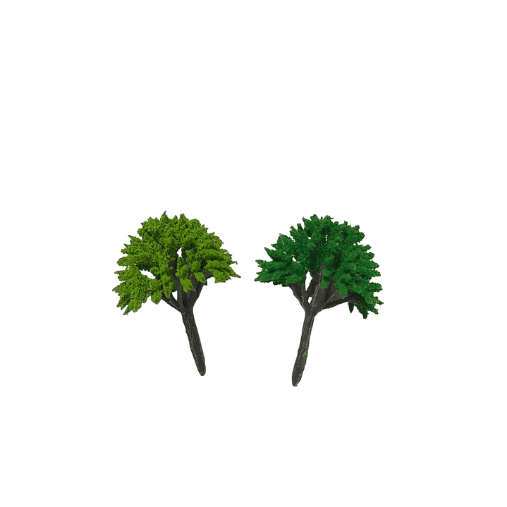 Pack 2 Arboles Verde Redondo para Maqueta / Nilsa 1