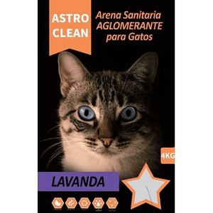 Arena sanitaria para Gatos Astro Clean Lavanda 4 Kg