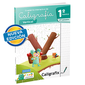 Cuaderno Caligrafix - Caligrafia Vertical 1° Basico 2do Semestre