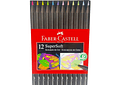 Lápices Faber-Castell SuperSoft 12 Colores Pastel