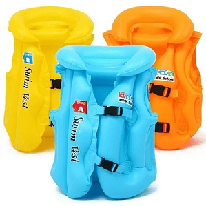 Chaleco Seguridad Inflable Flotador Niños Salvavidas