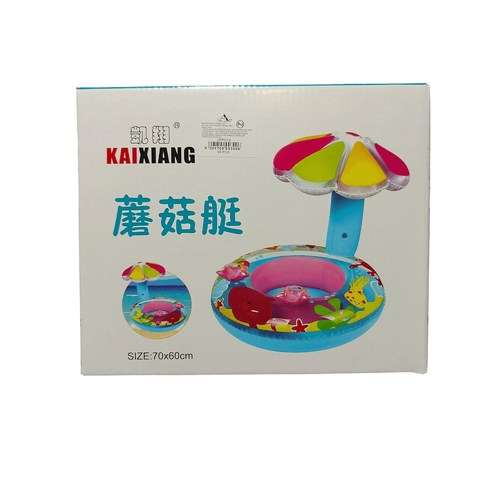 Flotador Bebe Con Sombrilla 70x60cm 2