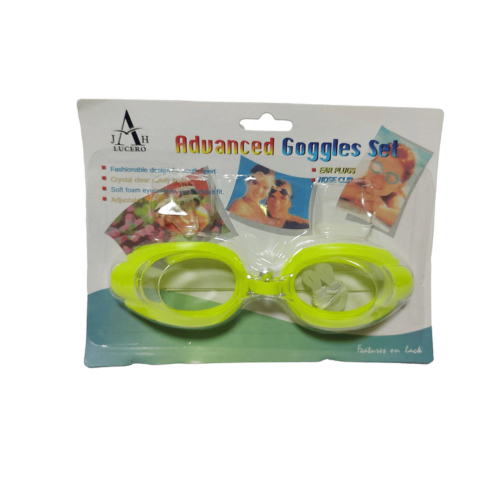 Lente de Natacion Ajustables + Clip nasal + Tapon auditivo 4