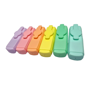 Pack 6 Mini Destacadores Color Pastel
