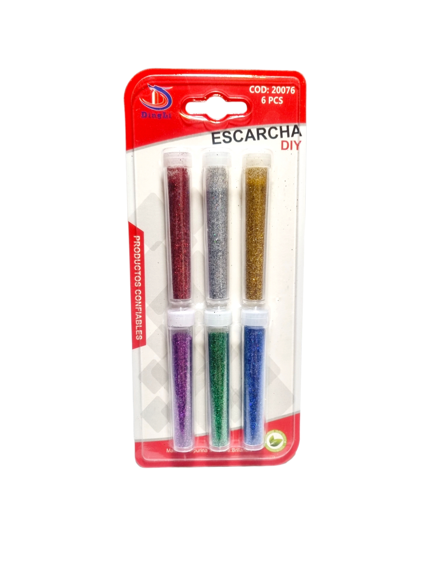 Set Escarchas 6 Colores 7gr Aprox